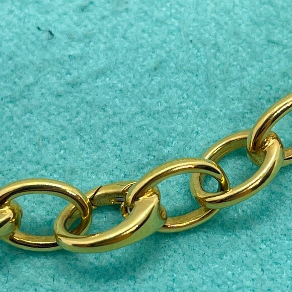 Tiffany & Co. 18K Clasping Charm Bracelet Yellow Gold 9 Clasping Links 7.5" - Picture 8 of 9